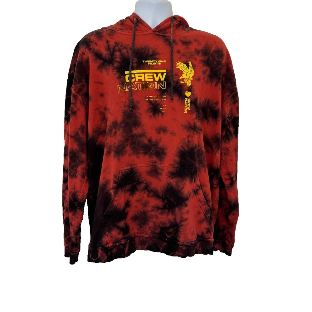 Twenty One Pilots Crew Nation Hoodie Tie Dye 2020 Trench Tour 2X-3X